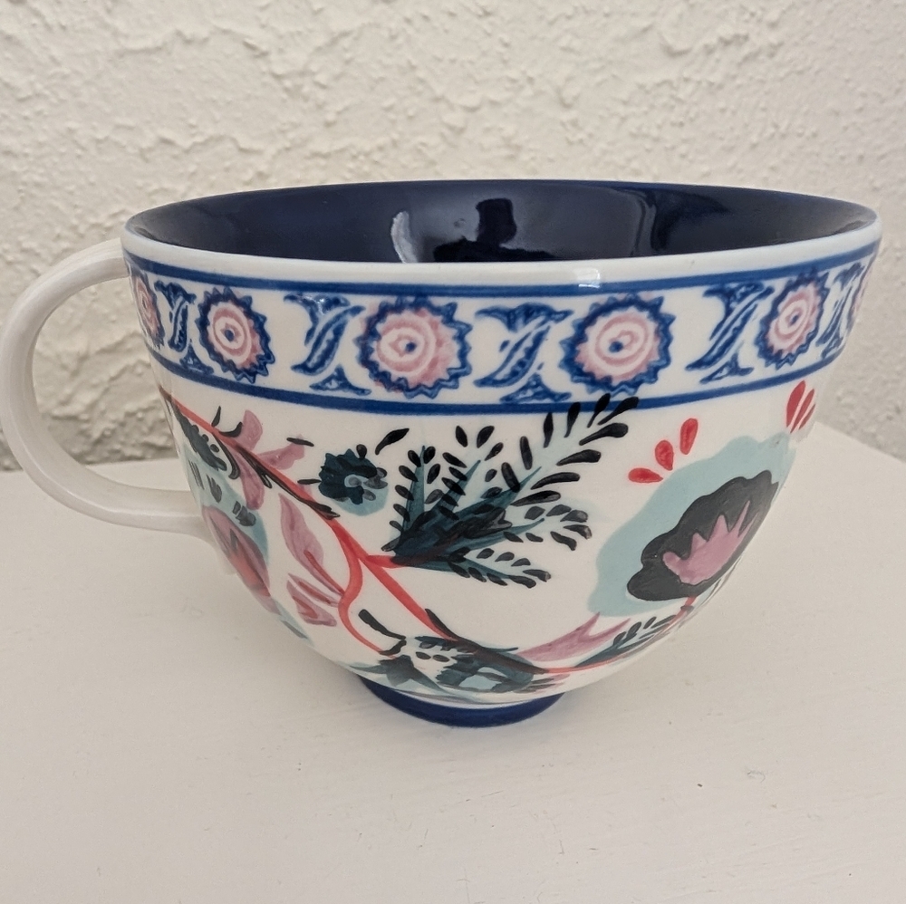 Anthropologie Hand Painted Salma Coffee Mug